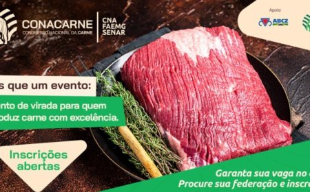 Sistema CNA/Senar e Faemg abrem inscrições para o Conacarne